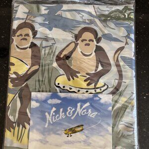 Nick & Nora Shower Curtain - Monkey Business - new in bag